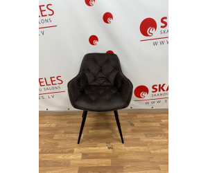 Silla de cocina Karsten (Terciopelo marrón)